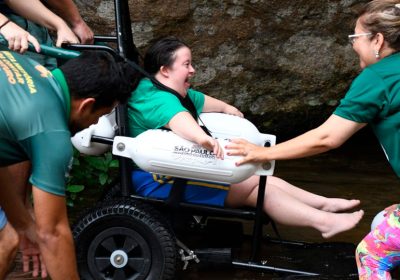 Ilhabela ganha primeira cachoeira acessível do Brasil